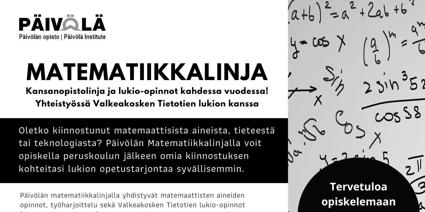 Matematiikkalinjan esite